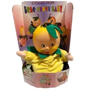Vintage Frutti Village Bebe Fruit Baby Doll plus Lemonica Lemon 8.5" 22cm New